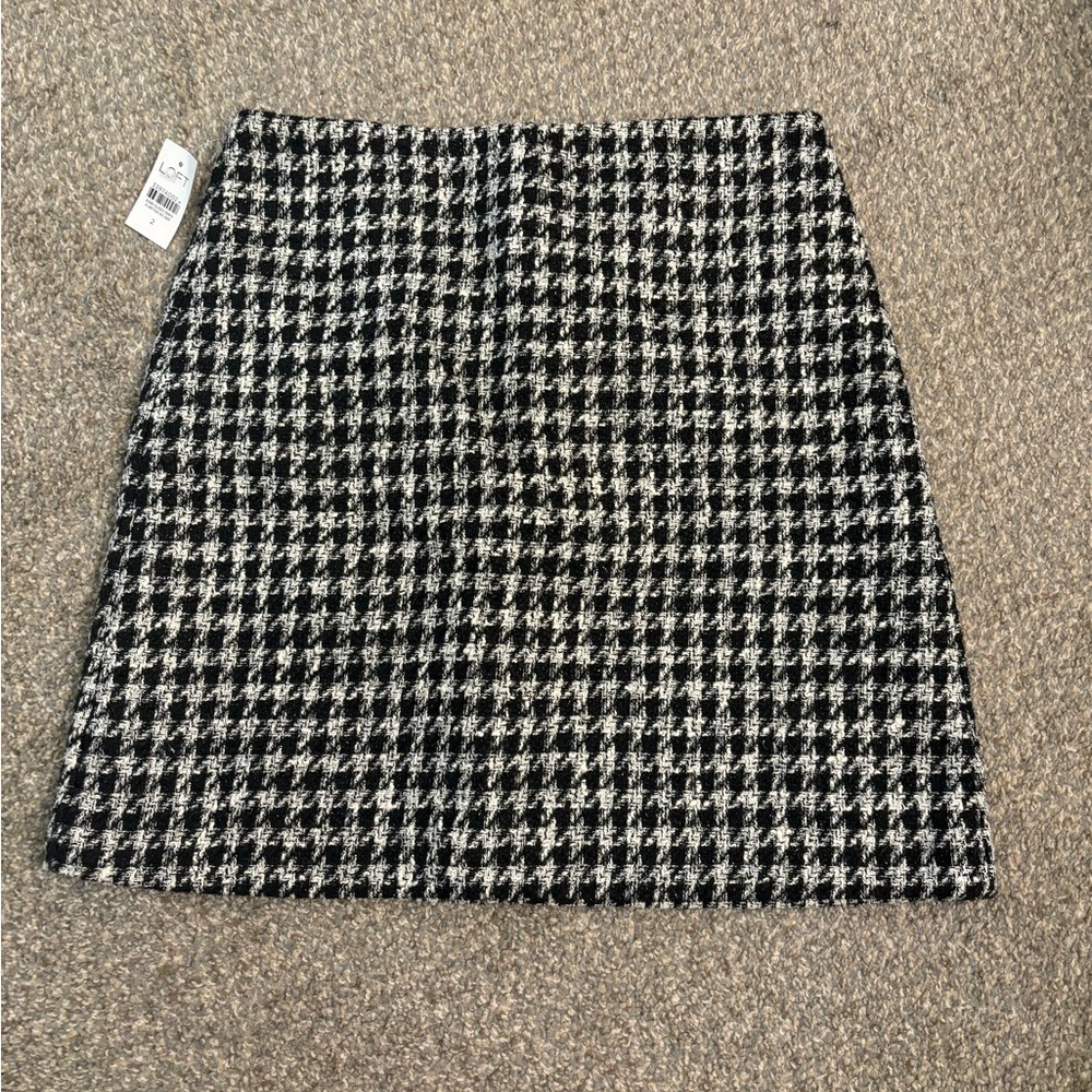 Houndstooth warm skirt